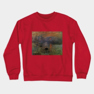 Impression, Sunrise by Claude Monet Crewneck Sweatshirt